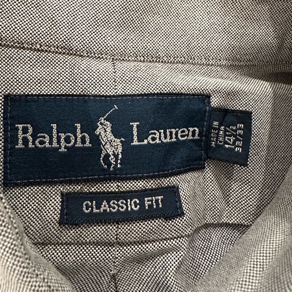 Ralph Lauren Polo Classic Fit Cotton Blue Button Down  Oxford Shirt - Picture 4 of 4